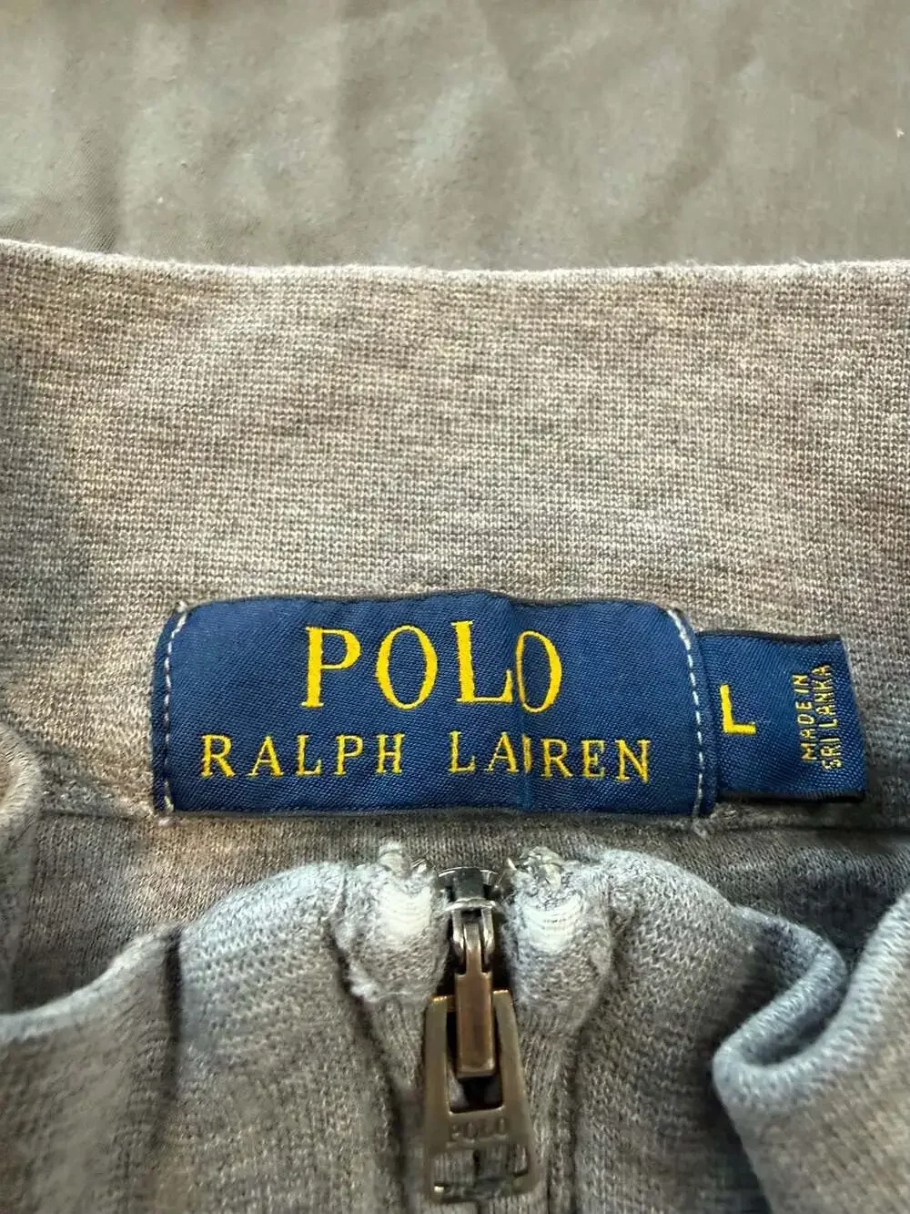Polo Ralph Lauren Men's Grey Quarter-Zip Pullover Sweatshirt